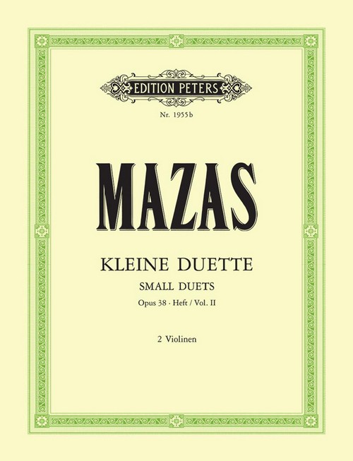 MAZAS J.F. - PEQUEÑOS DUOS V.2 (12) - OP.38 2 VIOLINES