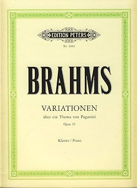 BRAHMS J. - VARIACIONES SOBRE TEMA DE PAGANINI - OP.35