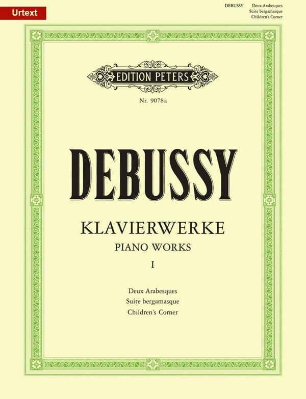 DEBUSSY C. - OBRAS PARA PIANO Vº1 (2 ARABBESCA/ S.BERGAMASQUE /CHILDREN CORNER)