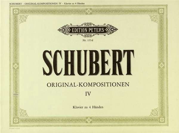 SCHUBERT F. - COMPOSICIONES ORIGINALES V.4 -