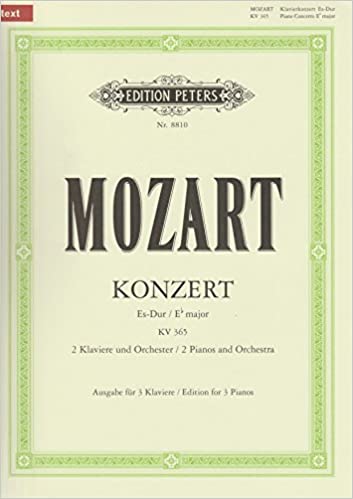 MOZART W.A. - CONCIERTO Nº10 MIb M CON CADENCIAS - KV.365