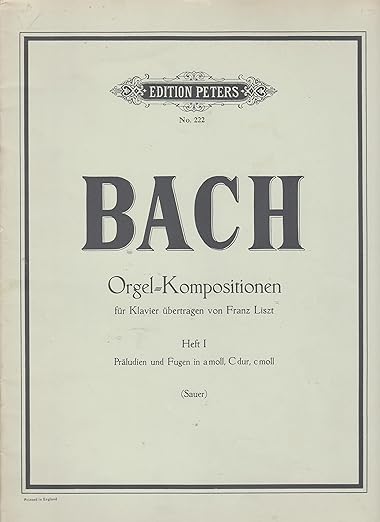 BACH. - COMPOSICIONES PARA ORGANO
