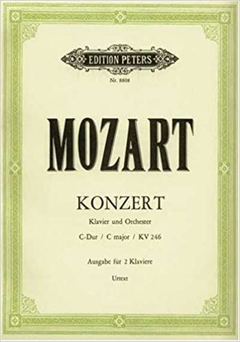 MOZART W.A. - CONCIERTO Nº8 DO M CON CADENCIAS URTEXT - KV.246