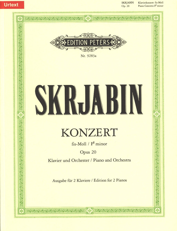 SCRIABINE A. - CONCIERTO FA# m - OP.20