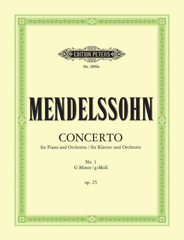 MENDELSSOHN F. - CONCIERTO Nº 1 SOL m OP.25 *FUERA DE IMPRESION*