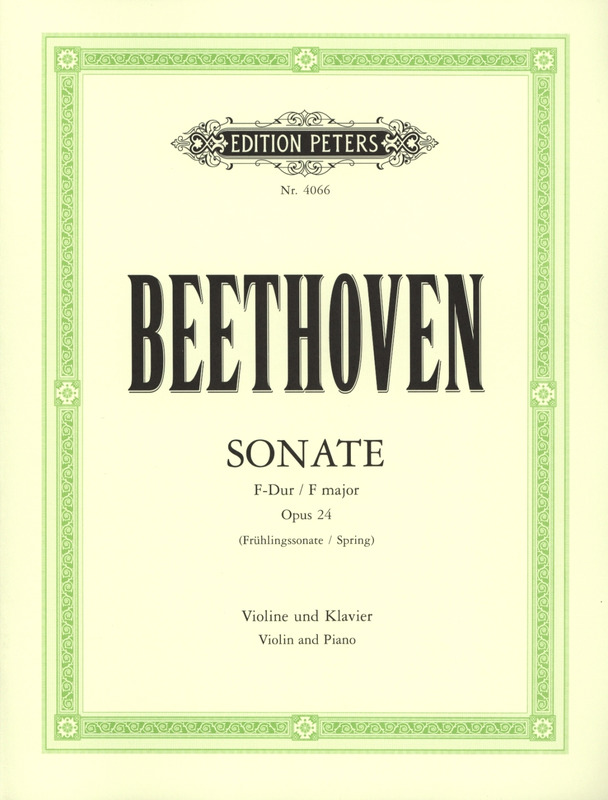 BEETHOVEN L.V. - SONATA Nº5 FA M PRIMAVERA - OP.24