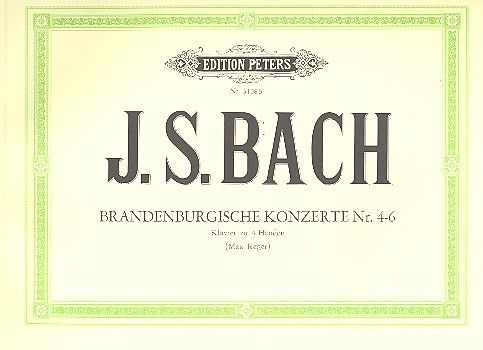BACH J.S. - CONCIERTOS DE BRANDENBURGO Nº4-6 - PIANO CUATRO MANOS