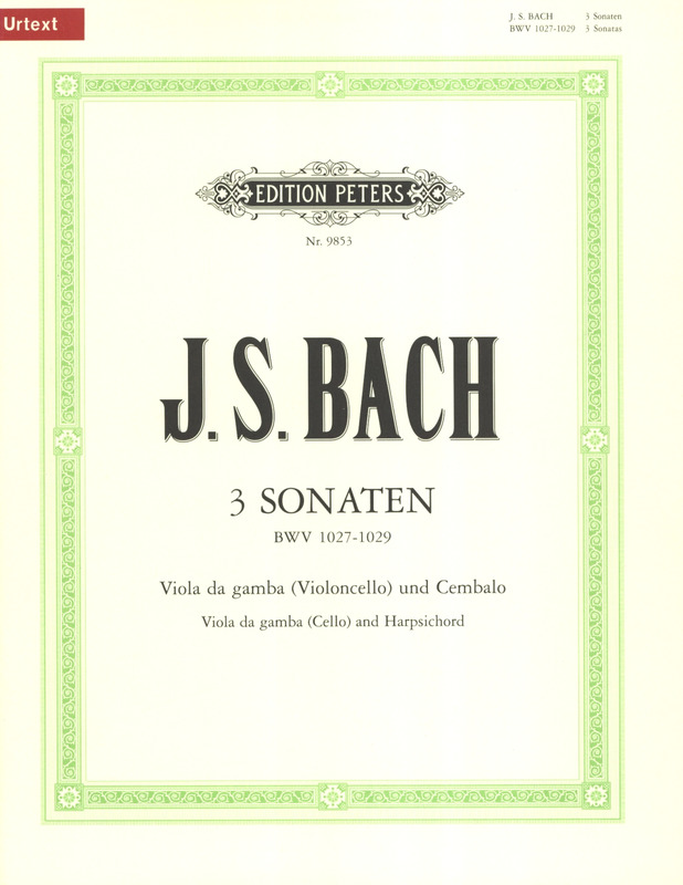 BACH J.S. - SONATAS (3) - BWV.1027-1029