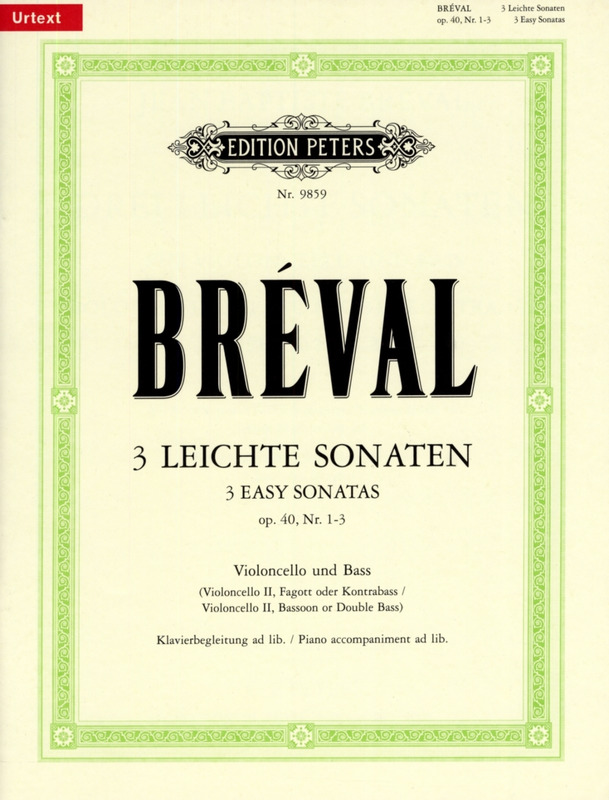 BREVAL J.B. - SONATAS FACILES (1-3) (3) - OP.40