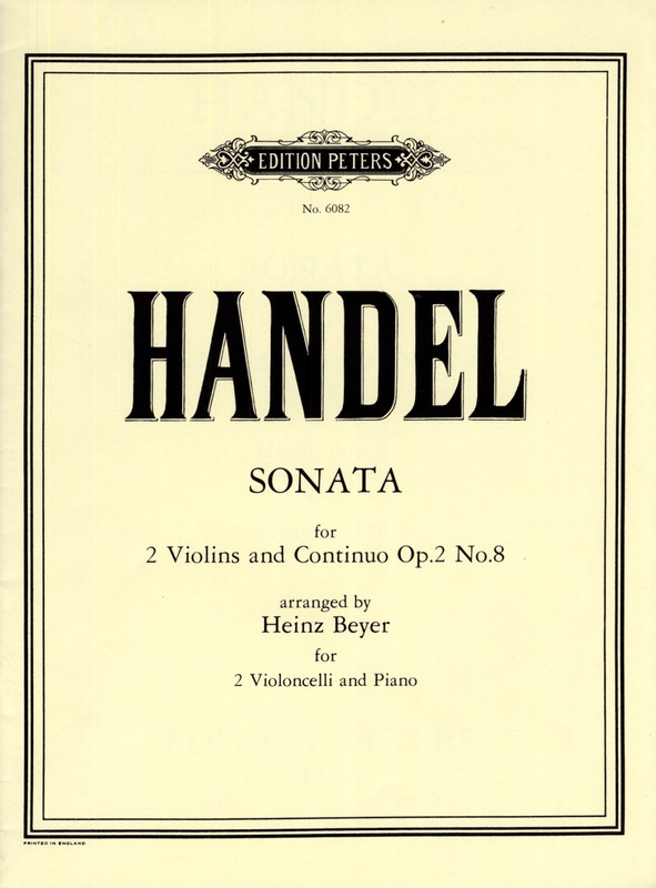 HANDEL G.F. - SONATA Nº8 SOL m - OP.2