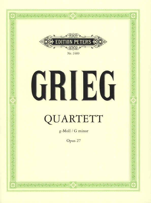GRIEG E. - CUARTETO SOL m (PT)             2V/VA/VC - OP.27
