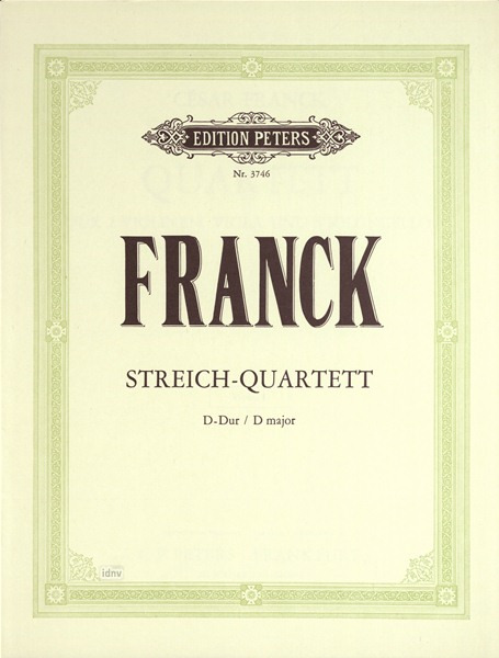 FRANCK C. - CUARTETO RE M (PT)   2V/VA/VC -