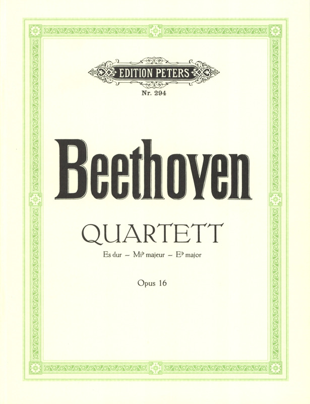 BEETHOVEN L.V. - CUARTETO MIb M (SC+PT) V/VA/VCP -OP.16