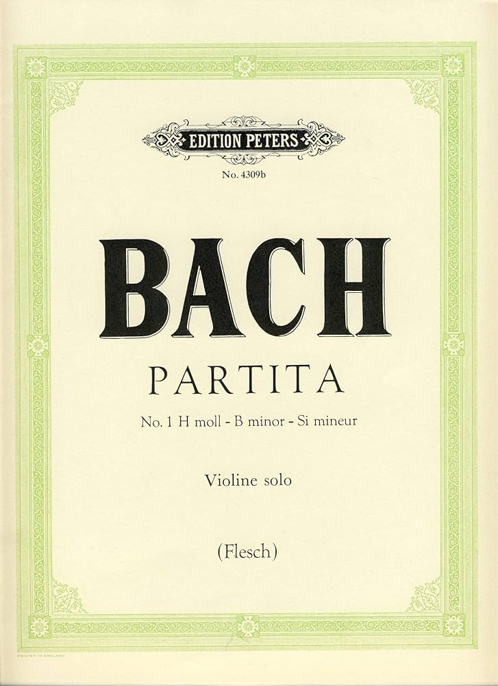 BACH J.S. - PARTITA Nº 1 SI m (VIOLIN) FLESCH