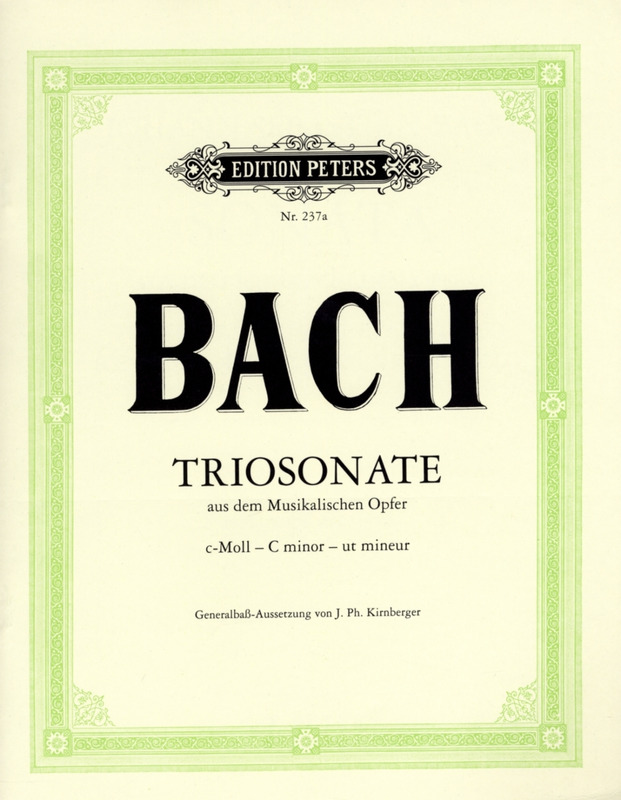 BACH J.S. - TRIO SONATA DO m (SC+PT)  +CD  2V(FL)P -