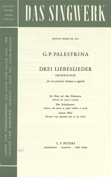 PALESTRINA G.P.- MADRIGALES(3) (IT/GER)