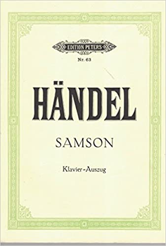 HANDEL G.F. - SAMSON - CANTO Y PIANO