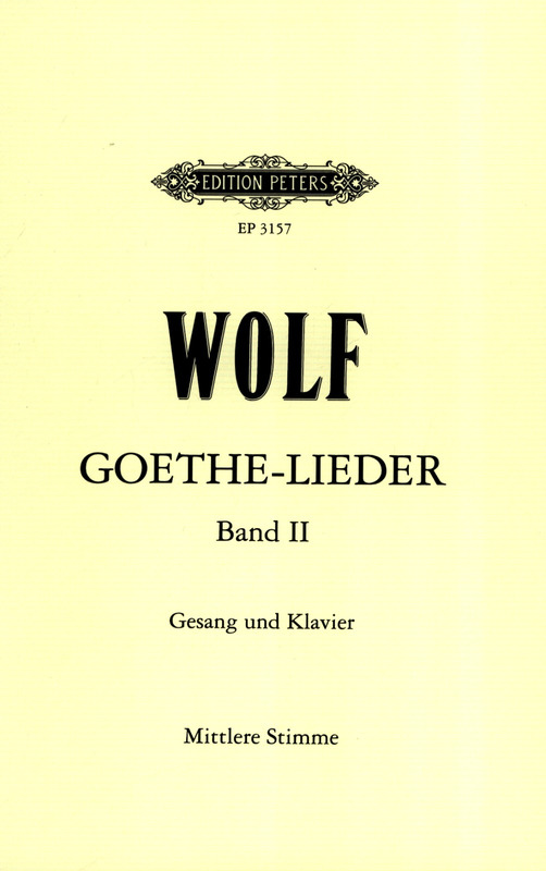 WOLF H. - CANCIONES SOBRE POEMAS DE GOETHE V.2 (51)