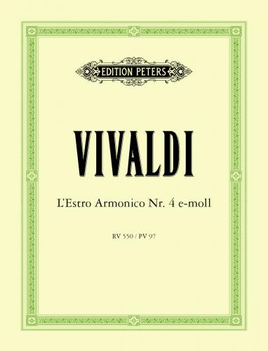 VIVALDI A. - CONCIERTO MIB OP. Nº4 RV 550 4 VIOLINES