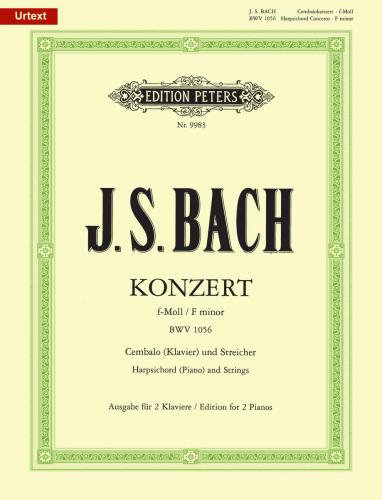 BACH J.S. - CONCIERTO Nº5 FA m URTEXT - BWV.1056