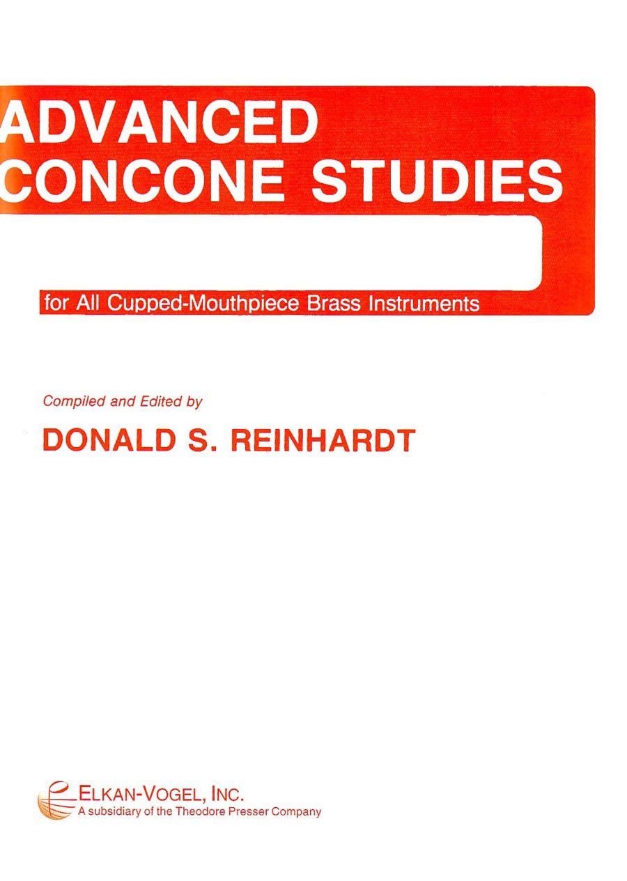 REINHARDT.- ADVANCED CONCONE STUDIES