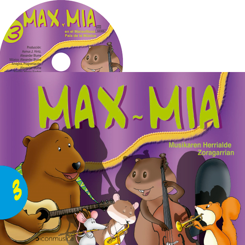 MAX Y MIA MUSIKAREN HERRIALDE ZORAGARRIAN VOL. 3 + CD  (EUSKERA)