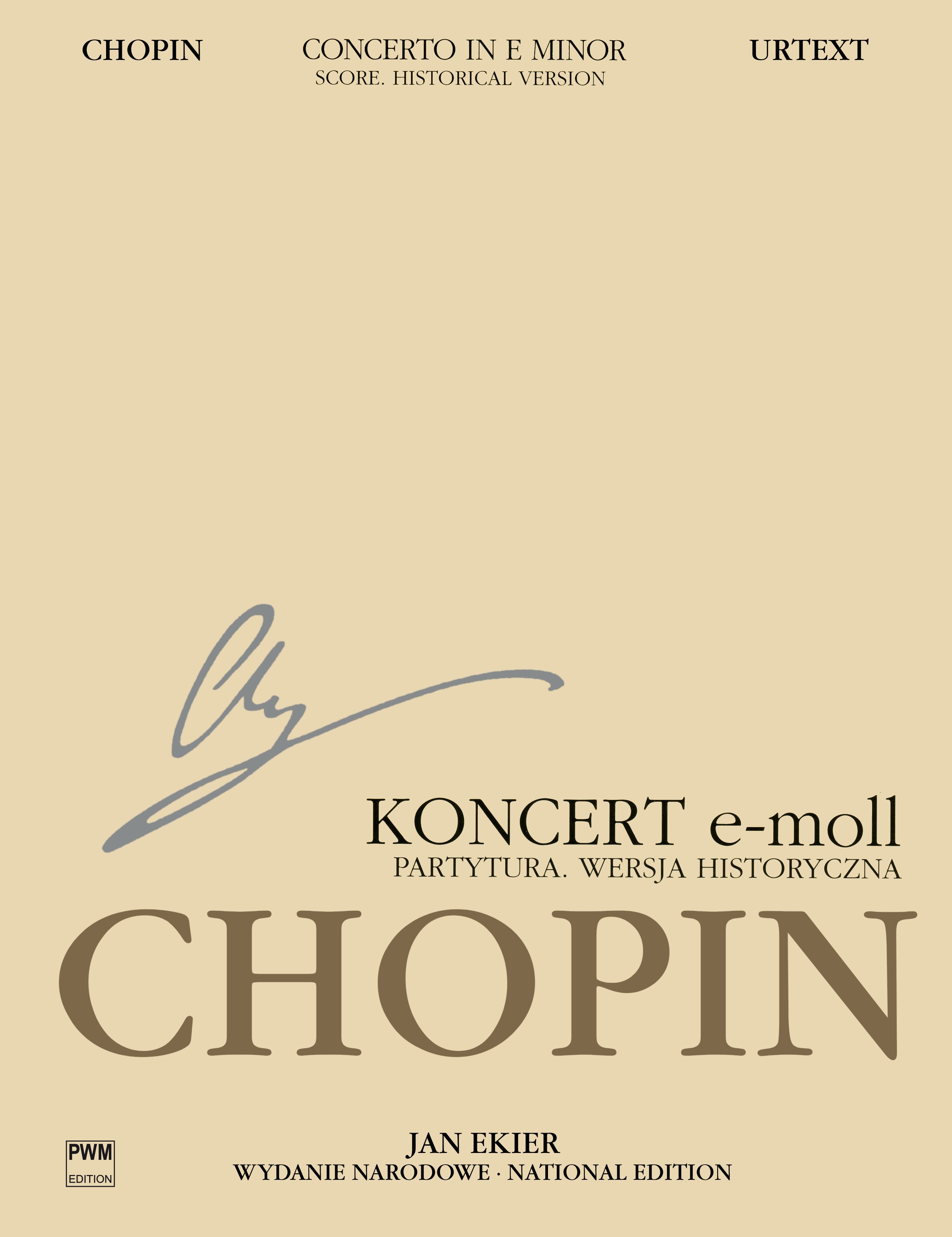 CHOPIN F. - CONCIERTO MI m Nº1 OP.11 (VERSION HISTORICA)