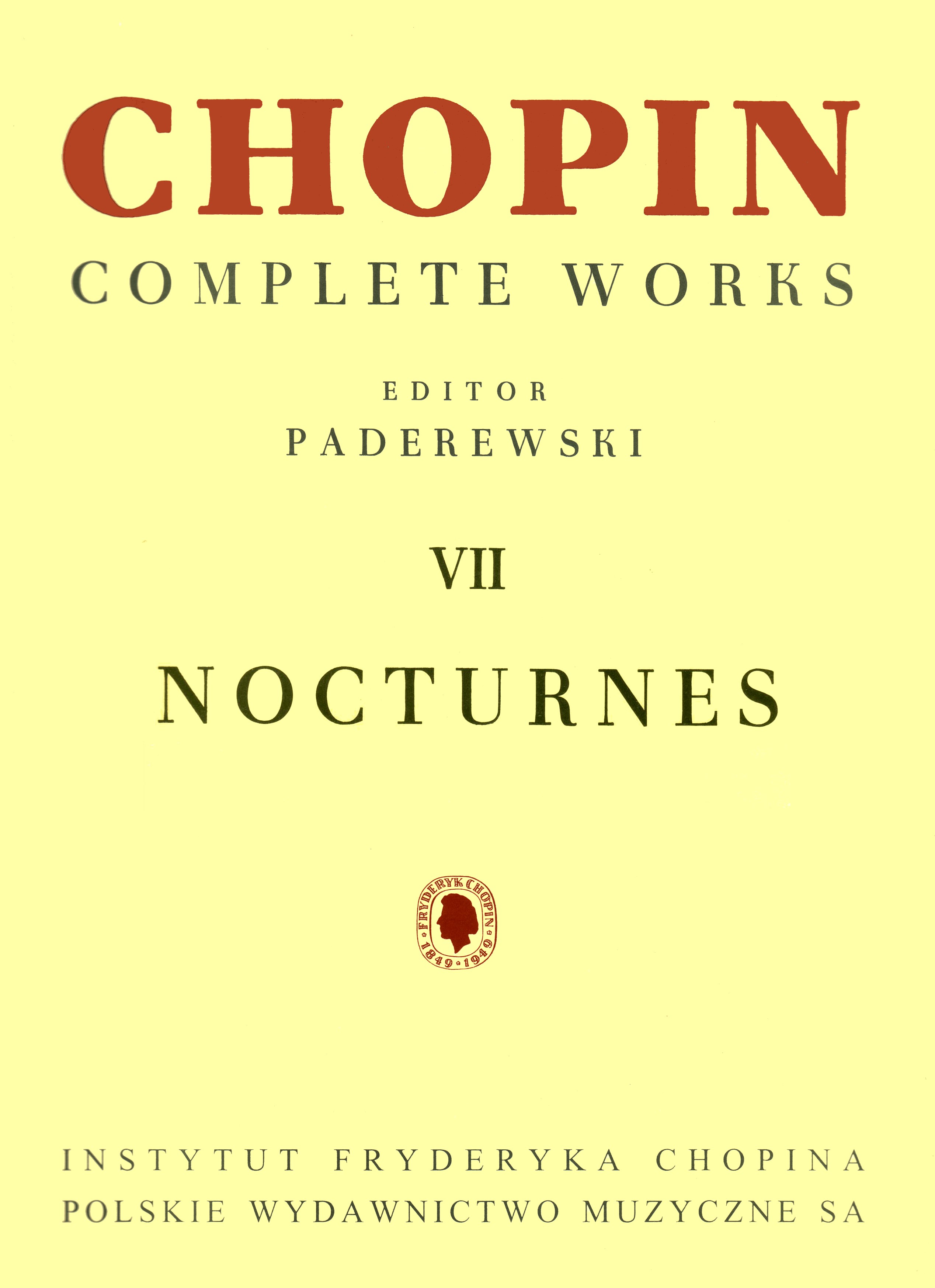 CHOPIN F. - NOCTURNOS PADEREWSKI -