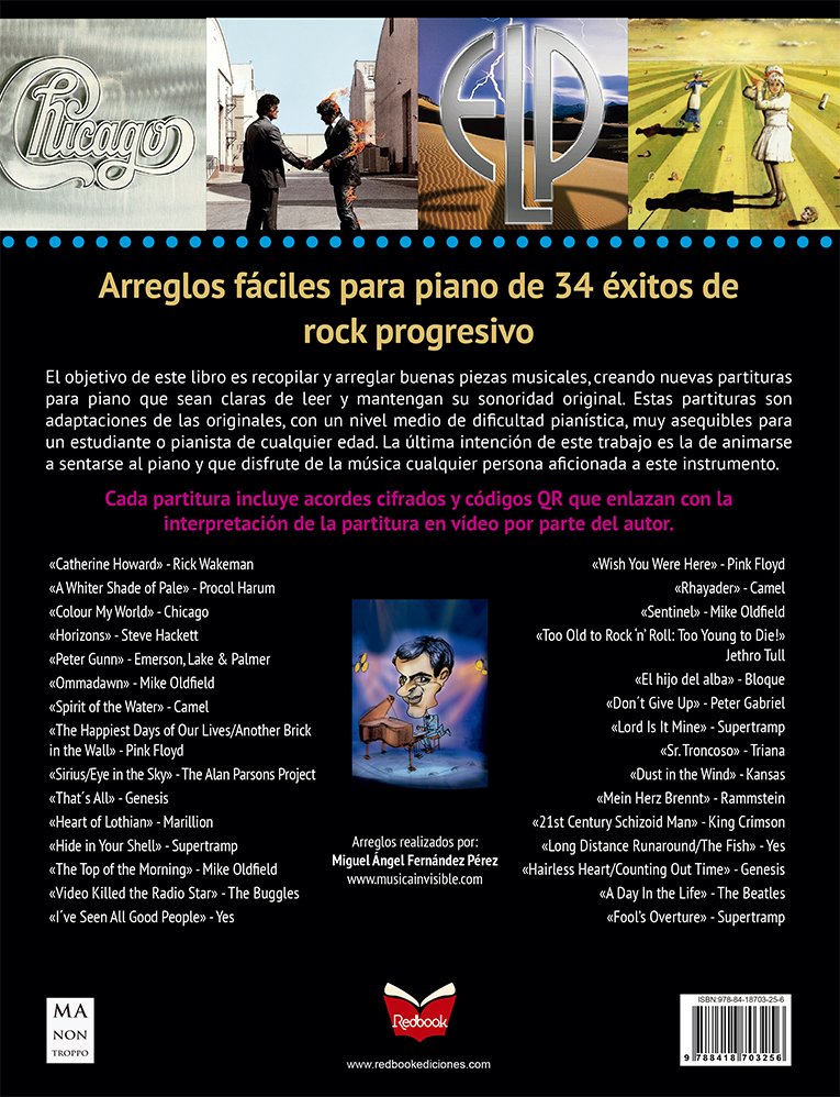 ALBUM - ROCK PROGRESIVO (34 CANCIONES ROCK PROGRESIVO (ARR.FACILES PIANO) CON ACORDES