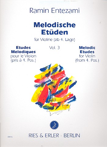 ENTEZAMI R. - ESTUDIOS MELODICOS VIOLIN V.3