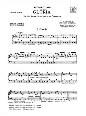 VIVALDI A. - GLORIA (INGLES)