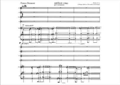 DONATONI F. - ARPEGGE (6 INSTRUMENTOS)