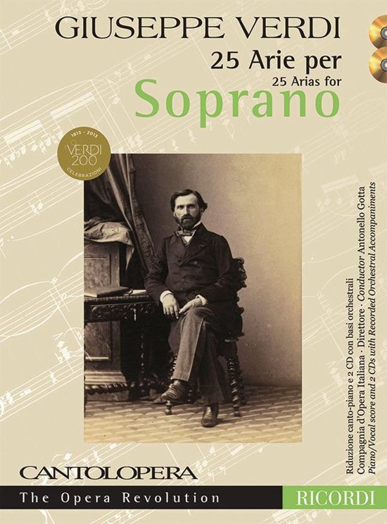VERDI G. - CANTOLOPERA ARIAS (25) SOPRANO +CD