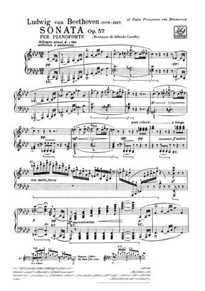 BEETHOVEN L.V. - SONATA Nº23 FA m APASIONATA (CASELLA) - OP.57