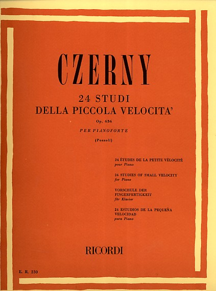 CZERNY C. - ESTUDIOS PEQUEÑA VELOCIDAD (24) - OP.636