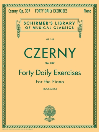 CZERNY C. - EJERCICIOS DIARIOS (40 ESTUDIOS) - OP.337