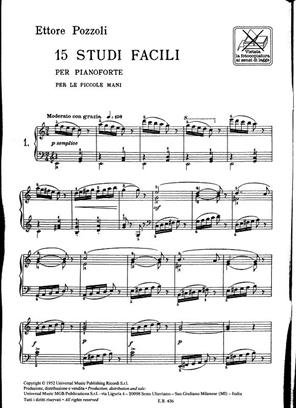 POZZOLI E. - ESTUDIOS PARA MANOS PEQUEÑAS -