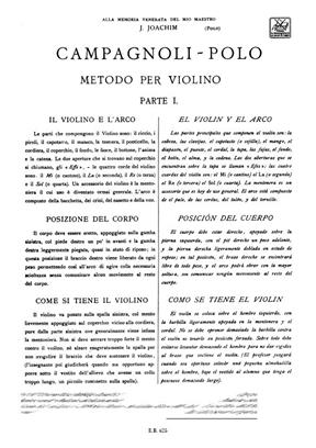 CAMPAGNOLI B. - METODO V.1 - VIOLIN -