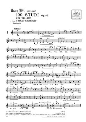 SITT H. - ESTUDIOS V.1 (1ª POSICION) (100) - OP.32 -VIOLIN-