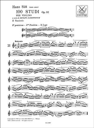 SITT H. - ESTUDIOS V.2 (2ª a 5ª POSICION) (100) - OP.32