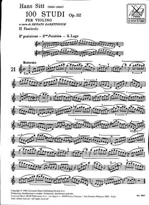 SITT H. - ESTUDIOS V.2 (2ª a 5ª POSICION) (100) - OP.32