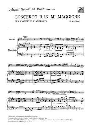 BACH J.S. - CONCIERTO Nº2 MI M - BWV.1042