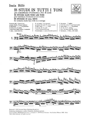 BILLE I. - ESTUDIOS EN TODOS LOS TONOS (18) -
