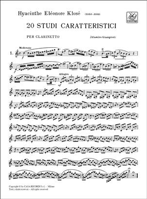 KLOSE H. - ESTUDIOS CARACTERISTICOS (20) -