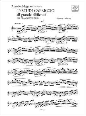 MAGNANI A. - ESTUDIOS CAPRICHOS (10) -  CLARINETE