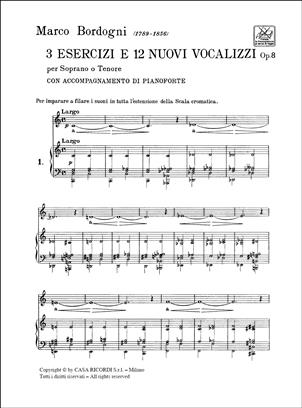 BORDOGNI M. - VOCALIZACIONES                     S/TEP - OP.8