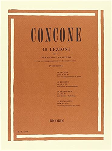 CONCONE G. - LECCIONES (40) - OP.17