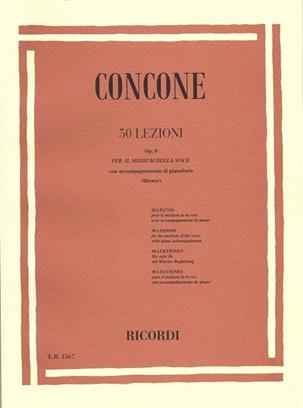 CONCONE G. - LECCIONES (50)  (VOZ MEDIA) - OP.9