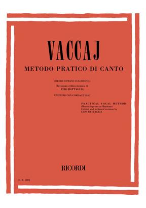 VACCAI N. - METODO PRACTICO MEZZO/BARITONO Y PIANO +CD