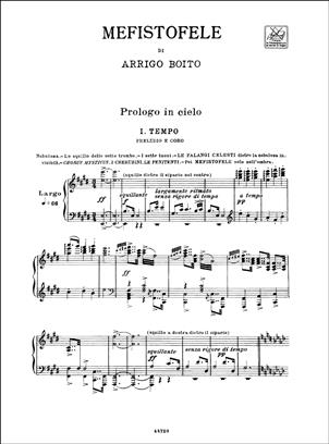 BOITO A. - MEFISTOFELE - (CANTO Y PIANO)